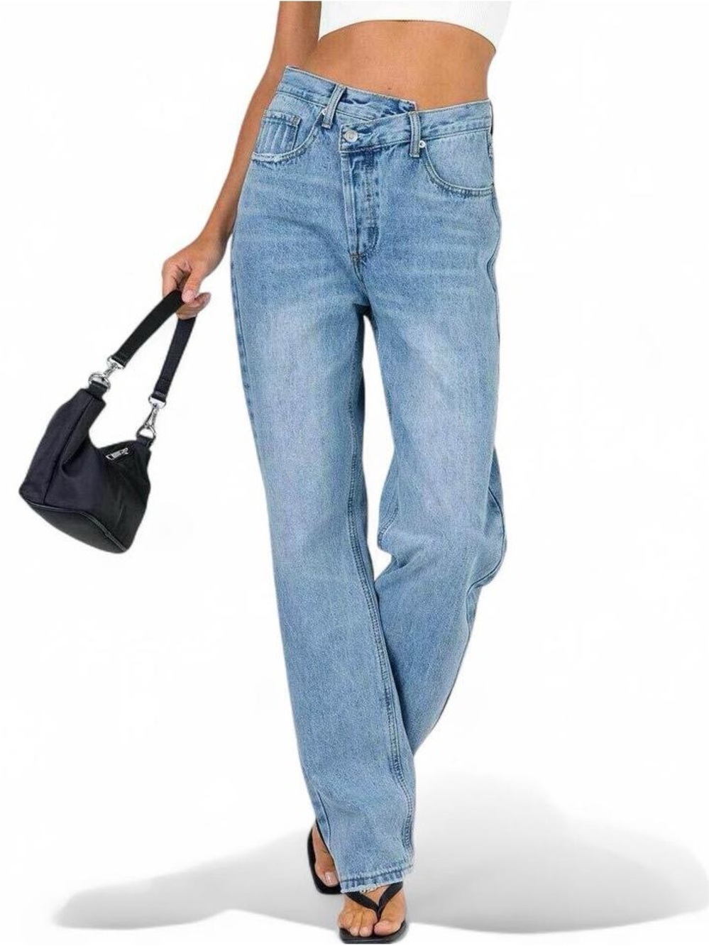 Princess Polly Holly Asymmetric Jeans
